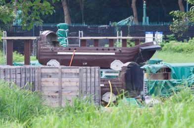 PHOTOS: Frozen Ever After Ride Vehicles Spotted Backstage at Hong Kong Disneyland