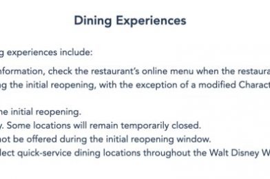 New Disney World Dining Modifications Announced; Character Dining Only at Riviera Resort