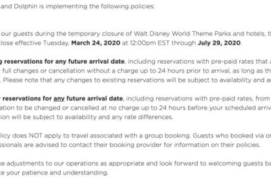 Walt Disney World Swan and Dolphin Extends Temporary Closure