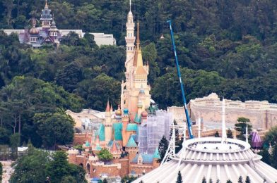 PHOTO: Castle of Magical Dreams Construction Nears Completion at Hong Kong Disneyland