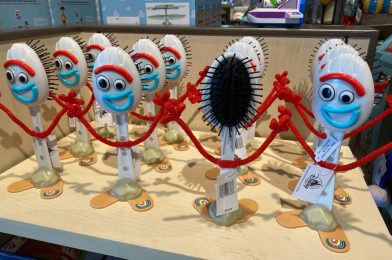PHOTOS: Bizarre New “Toy Story 4” Forky Hairbrush Spotted at Disney Springs
