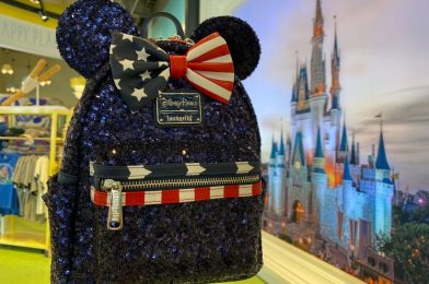 PHOTOS: New Americana Minnie Mouse Sequin Backpack by Loungefly Brings Stars and Stripes to Disney Springs