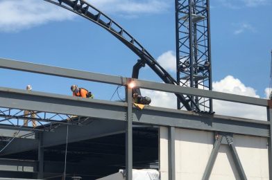 PHOTOS: Even More Track Installed for Jurassic Park “Velocicoaster” at Universal’s Islands of Adventure
