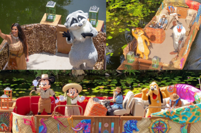 PHOTOS, VIDEO: Mickey & Minnie, Pocahontas & Meeko, and Timon & Rafiki Make Socially Distant Appearances on Discovery River Character Cruise at Disney’s Animal Kingdom