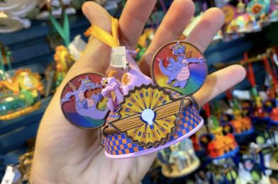 PHOTOS: New Journey Into Imagination With Figment Mickey Ear Hat Ornament Flies Into Walt Disney World