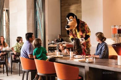 Good Morning Breakfast with Goofy & His Pals Returns to Ravello at Four Seasons Resort Orlando at Walt Disney World Resort