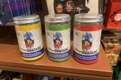 PHOTOS: New Disney “Ink & Paint” Collection Mystery Pin Jars Arrive at the Magic Kingdom