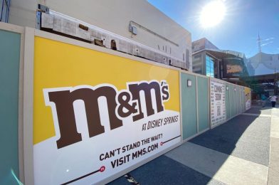 PHOTOS: Construction Continues on M&M’s Retail Store in Disney Springs