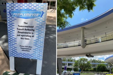 UPDATE: Tomorrowland Transit Authority PeopleMover Remains Temporarily Closed at Disney’s Magic Kingdom