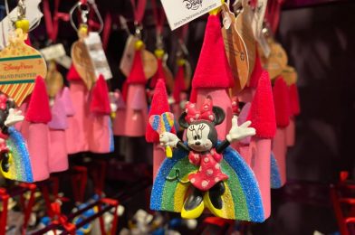 PHOTOS: New Minnie Mouse Rainbow Castle Ornament Sparkles in Disney Springs