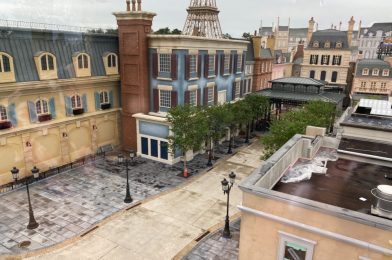 PHOTOS: Construction of EPCOT’s France Pavilion Expansion and Remy’s Ratatouille Adventure Facade Nears Completion