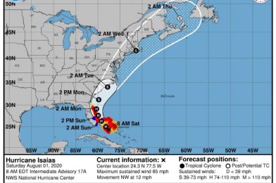 Central Florida Theme Parks Currently Under Tropical Storm Warning as Hurricane Isaias Grows