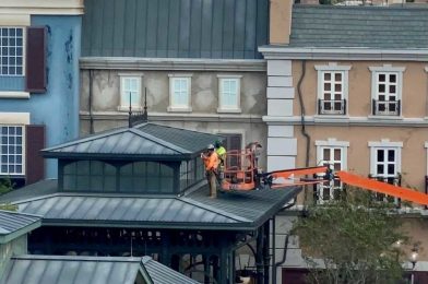 PHOTOS: Cobblestone Streets, Landscaping, and More Detail Work Continues at the France Pavilion Expansion in EPCOT