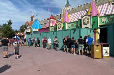 PHOTOS: Construction Walls Extended Around Facade of “it’s a small world” at the Magic Kingdom
