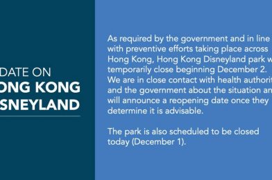 Hong Kong Disneyland to Close Immediately Due to COVID-19