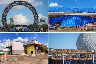 WDWNT Daily Recap (2/27/21): Harmonious Centerpiece Barge Arrives, Guardians of the Galaxy: Cosmic Rewind Construction Moves Along, Foundation Work for New EPCOT Popcorn Kiosk, Innoventions West Down to Bare Girders, and More