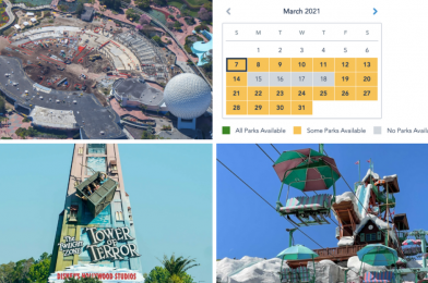 WDWNT Daily Recap (3/7/21): Aerial Photos of EPCOT Demolition, Spring Break Park Capacity, Disney’s Blizzard Beach Reopens, “Tower of Terror” Promotional Sign Back in Motion, and More