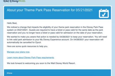 Disney World to Cancel Select Theme Park Passes