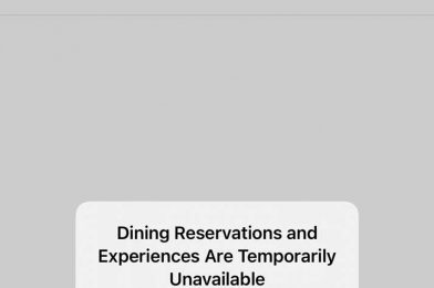 Disney World Dining & Experience Reservations Temporarily Unavailable