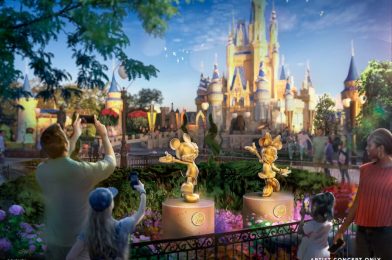New Gold Character Statues Coming to Walt Disney World for 50th Anniversary