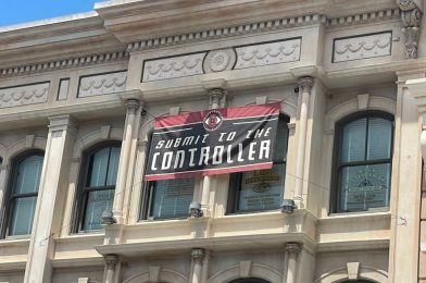 PHOTO REPORT: Universal Orlando Resort 7/29/21 (More Scarezone Props and “The Controller” Banners, New Halloween Horror Nights Tee, Frozen Jack and Coke, Rainy Weather, and More)