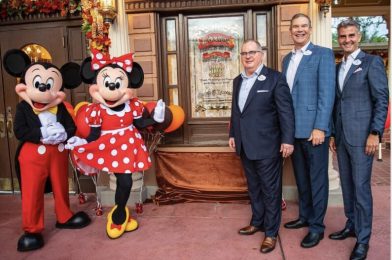 Former Walt Disney World President George Kalogridis Receives Main Street, U.S.A. Window Dedication at Magic Kingdom