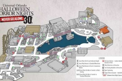 Map Released for Halloween Horror Nights 30 at Universal Studios Florida