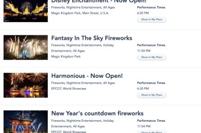 Two New Year’s Eve Fireworks Shows Slated for Walt Disney World