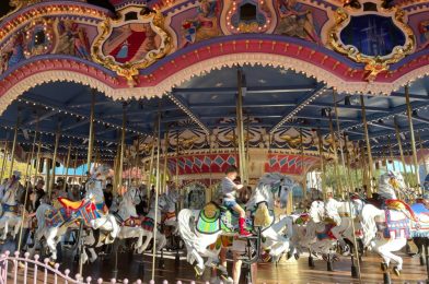PHOTOS: Final Golden Eagles Refurbished on Prince Charming Regal Carrousel in Magic Kingdom