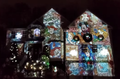 VIDEO: Fans Recreate ‘Happily Ever After’ with Christmas Lights, Projections, and Flying Tinker Bell on New Jersey Home