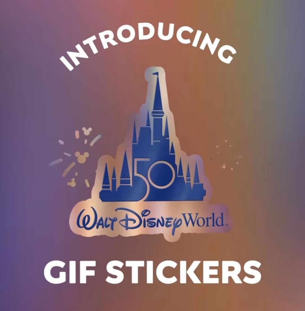 Walt Disney World 50th Anniversary GIF Stickers Now Available on ...