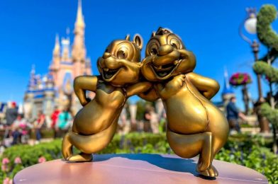 HURRY! Disney World’s 50th Anniversary Gold Figment Statue is Now Available ONLINE!