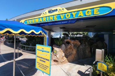 Hank Swims Into Finding Nemo Submarine Voyage, Construction Walls Removed Ahead of Reopening