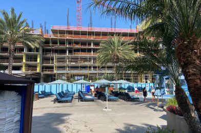 Construction Progress Accelerates on New Disney Vacation Club Tower at Disneyland Hotel