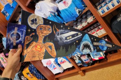 New E.T. Merchandise and Classic Movies Pennant at Universal Studios Hollywood