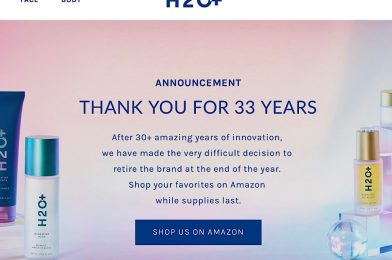H2O Plus Skincare Products Discontinued