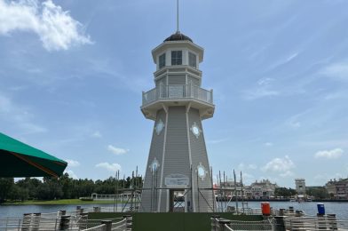 Scaffolding Comes Down Around Lighthouse at Disney’s Yacht Club Resort