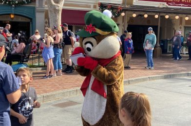 Mickey, Minnie, and Friends Appear in 2022 Holiday Outfits at Disneyland