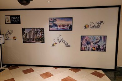 Repainting Continues, New Concept Art Wall Installed for Disney’s Pixar Place Hotel at Disneyland Resort