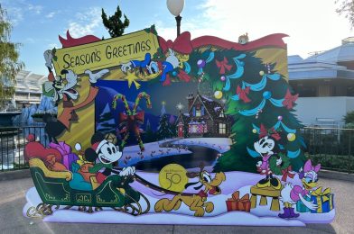 ‘Season’s Greetings’ and ‘Merry Stitchmas’ Step-In Photo Ops Now at Magic Kingdom