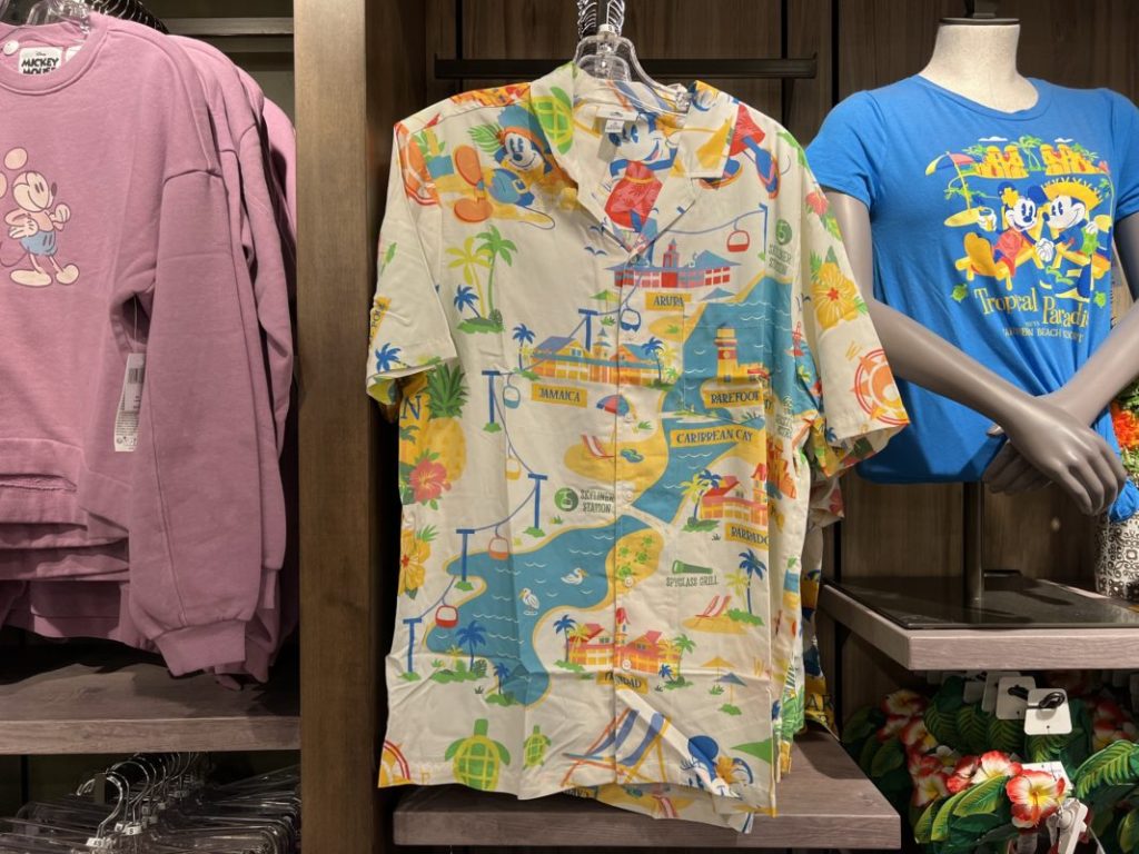 NEW Tropical Button-Up Shirt Shows Off Caribbean Beach Resort and The ...