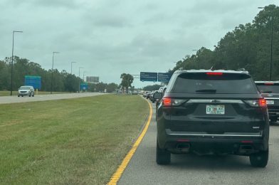 Most World Drive Lanes Closed Due to Car Accident at Walt Disney World