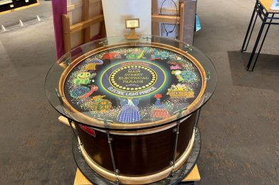 $20,000 Main Street Electrical Parade Drum Table Brings the Magic Home from Walt Disney World