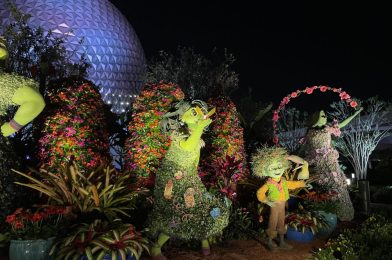 PHOTOS: Topiaries Light the Night at 2023 EPCOT Flower & Garden Festival