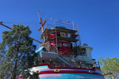 Crews Repainting Me Ship, The Olive at Universal’s Islands of Adventure