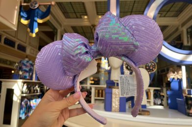 NEW Purple Sequined Minnie Ear Headband at Walt Disney World