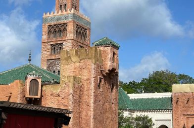 PHOTOS: Scrim Removed, Progress Revealed on Roof of Morocco Pavilion at EPCOT