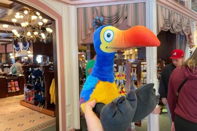New Kevin Big Feet Plush Evades Capture Inside the Emporium at Disneyland