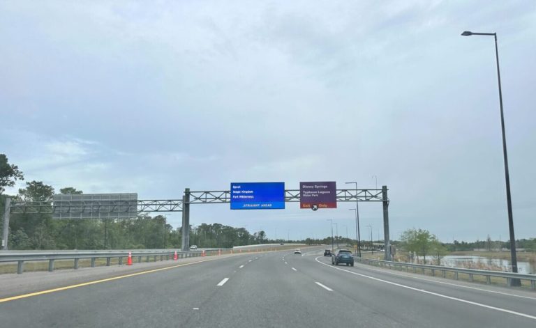 Epcot Exit Sign Digital Walt Disney World Road Signs Activated Near EPCOT and Disney ...