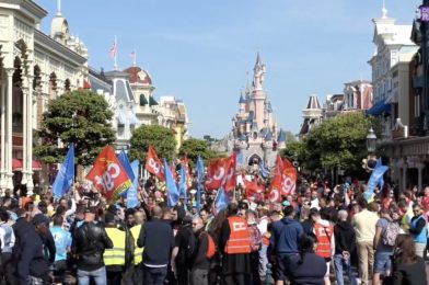 Disneyland Paris Cast Members March Through Parks, Striking for Better Pay and Working Conditions